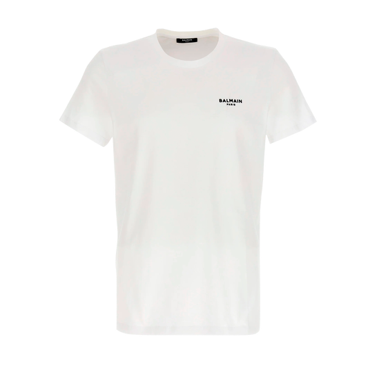 Camiseta Blanca Balmain Logo