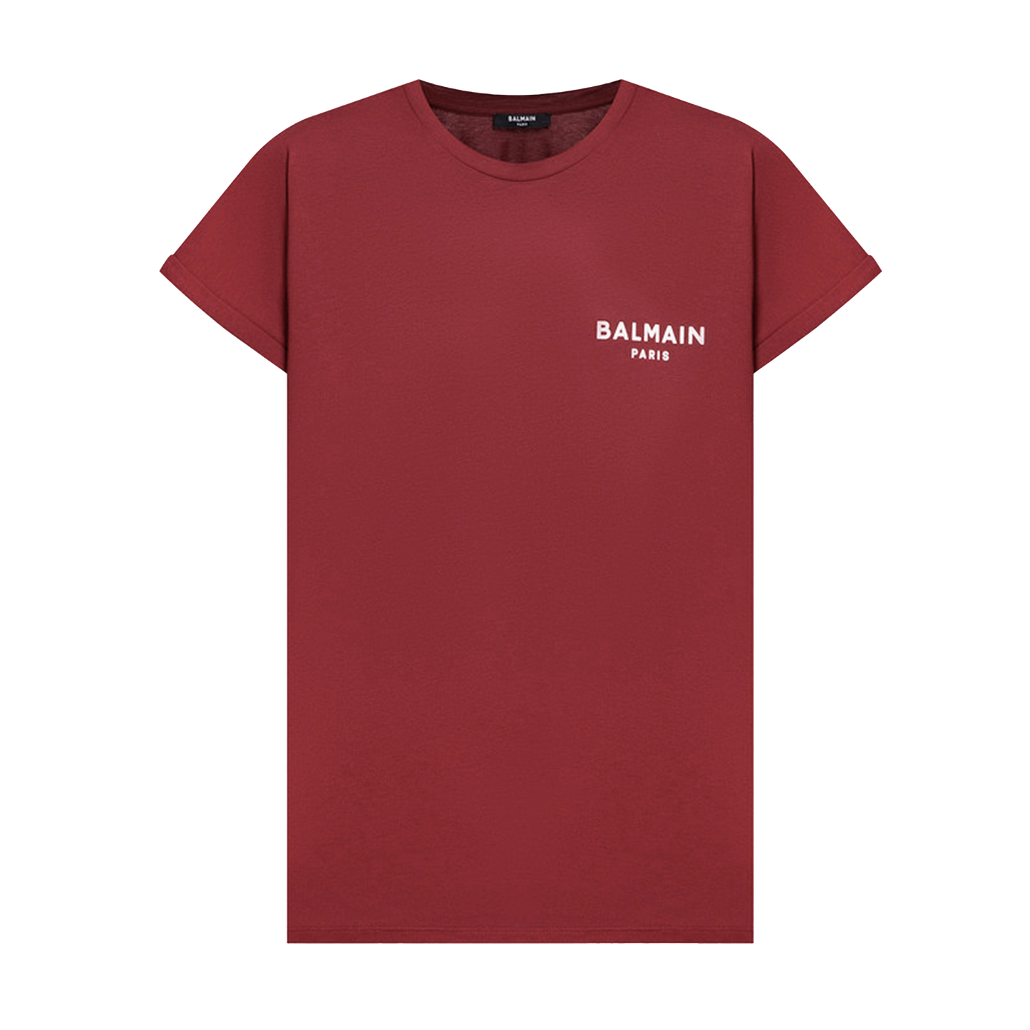 Camiseta Roja Balmain Logo