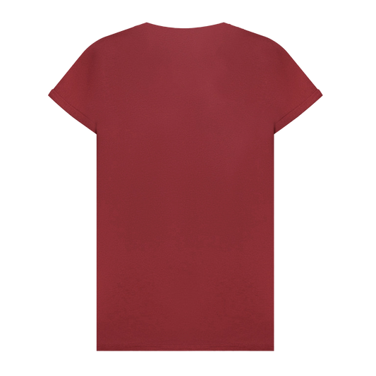 Camiseta Roja Balmain Logo