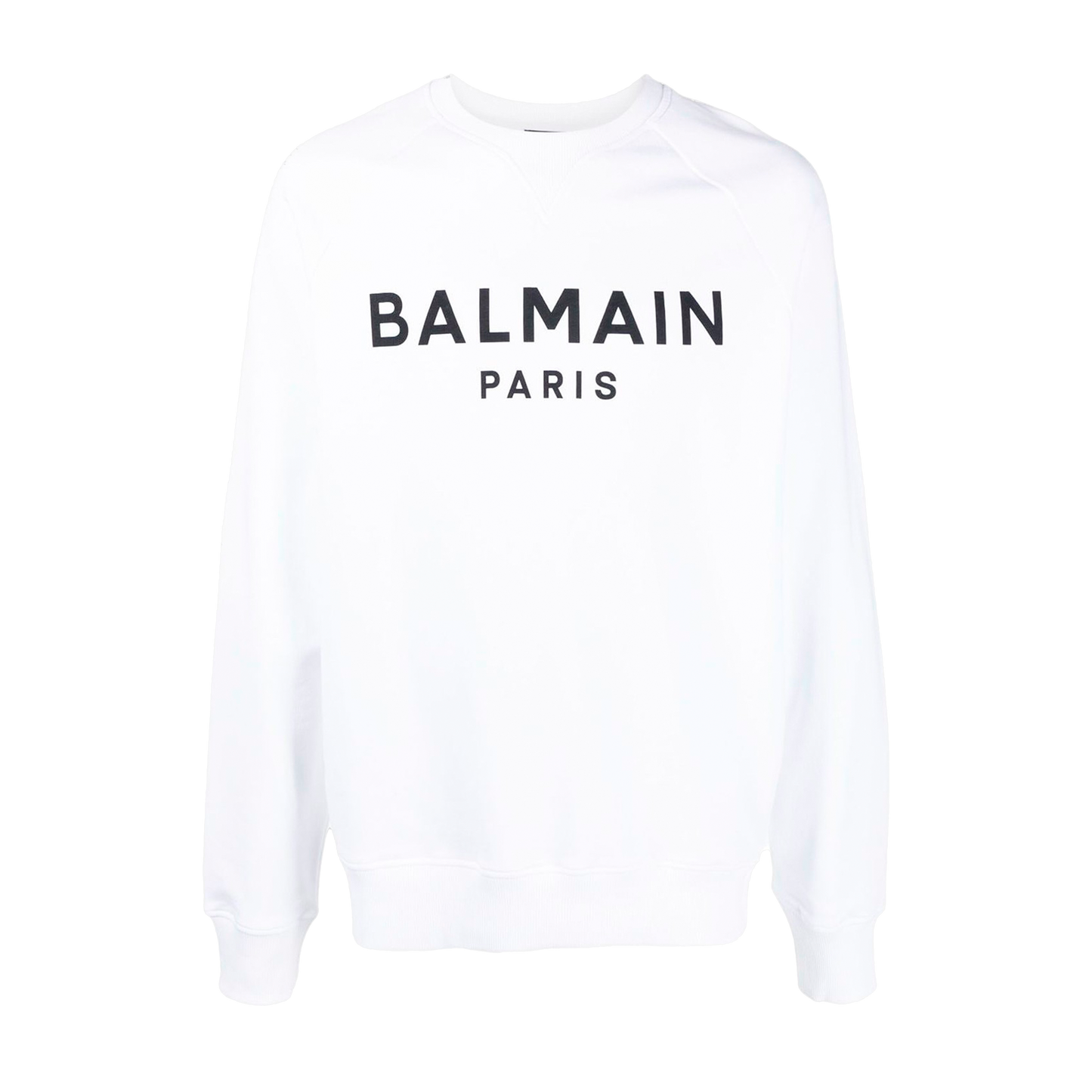 Buzo Blanco Balmain Paris Logo