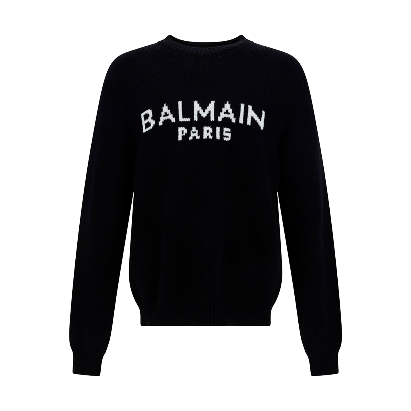 Buzo Negro Balmain Logo