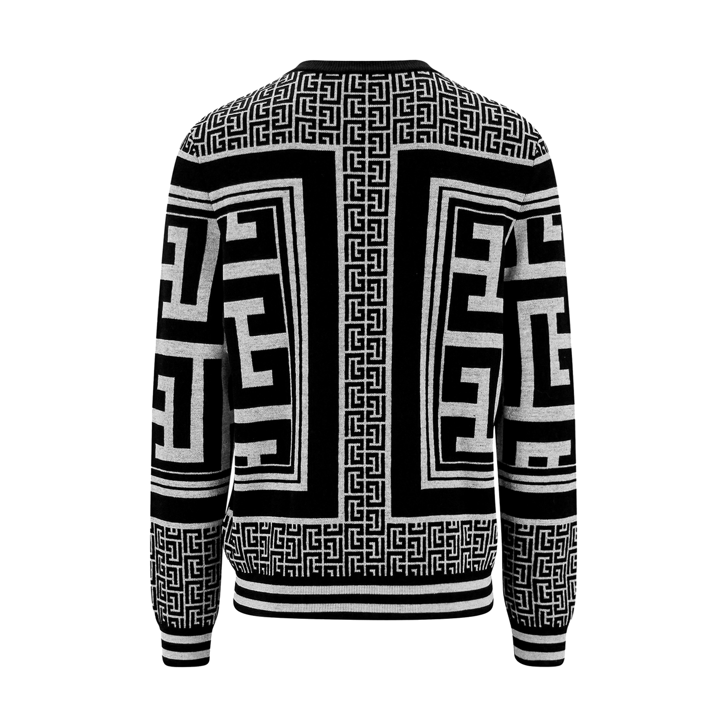 Buzo Negro Balmain Maxi Monigram