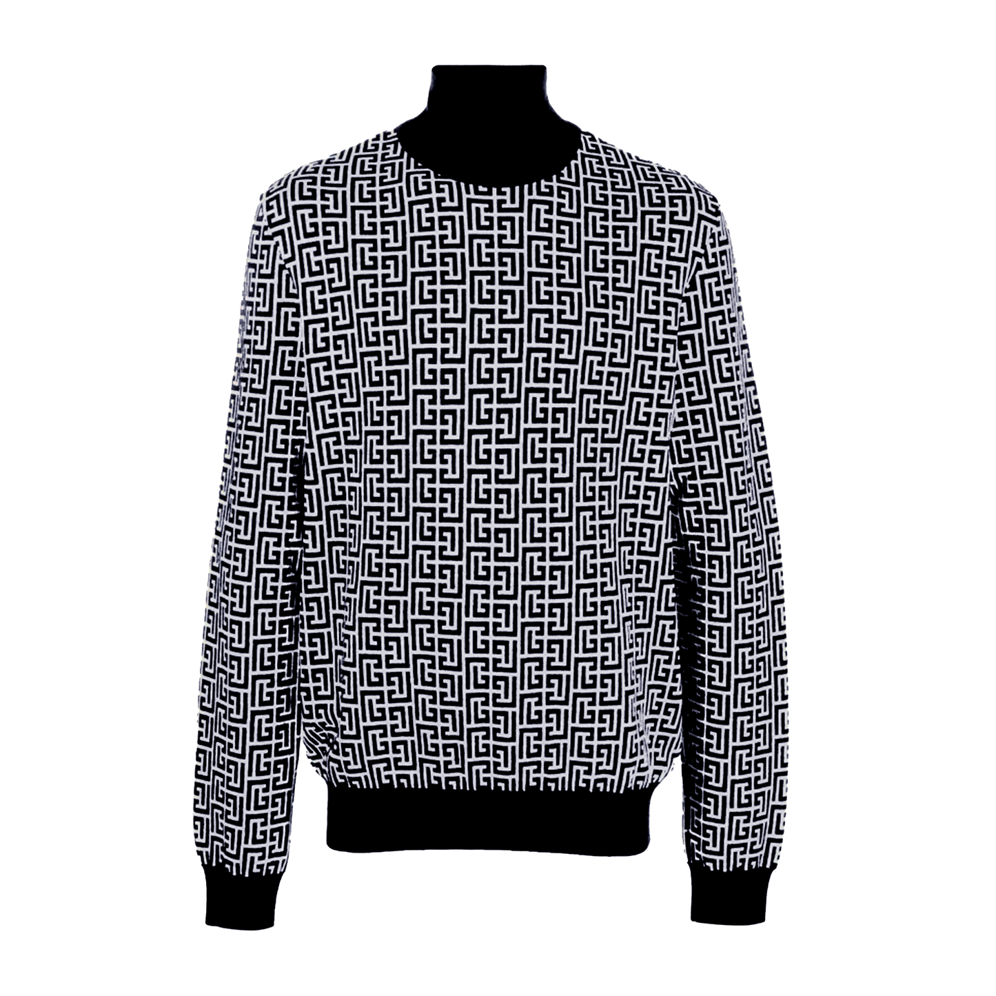Buzo Negro Balmain Monogram