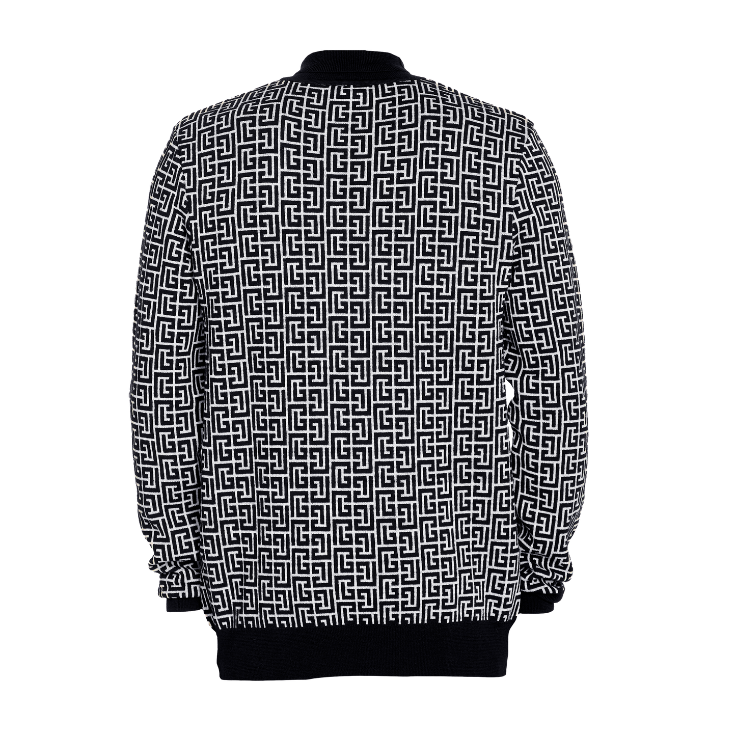 Buzo Negro Balmain Monogram