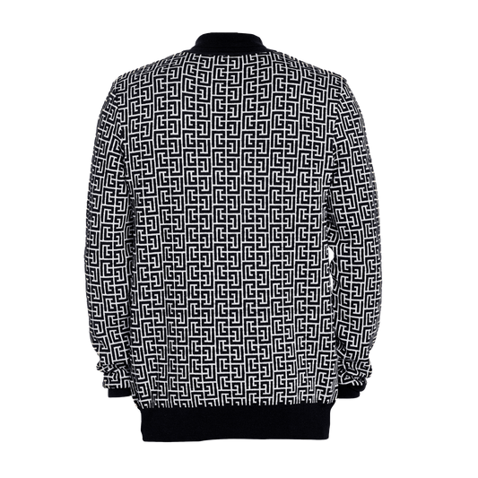 Buzo Negro Balmain Monogram