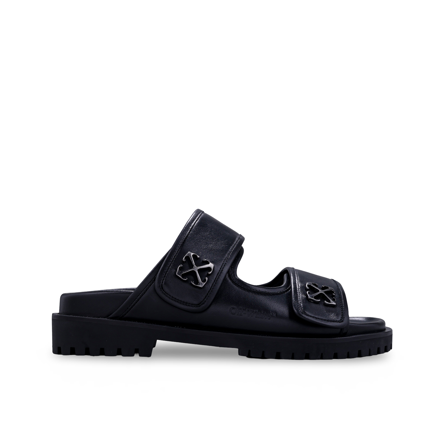 Sandalias Negras Off-White Metal Arrow