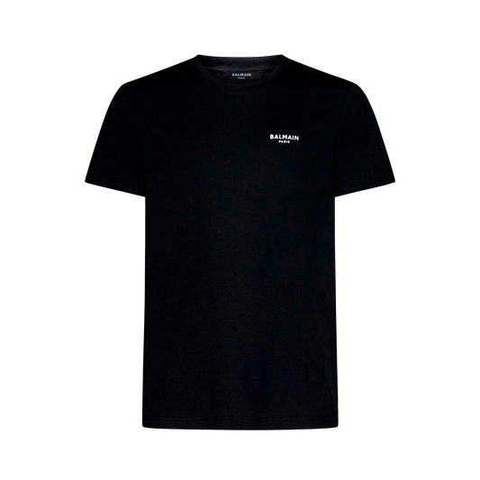 Camiseta Negra Balmain Logo