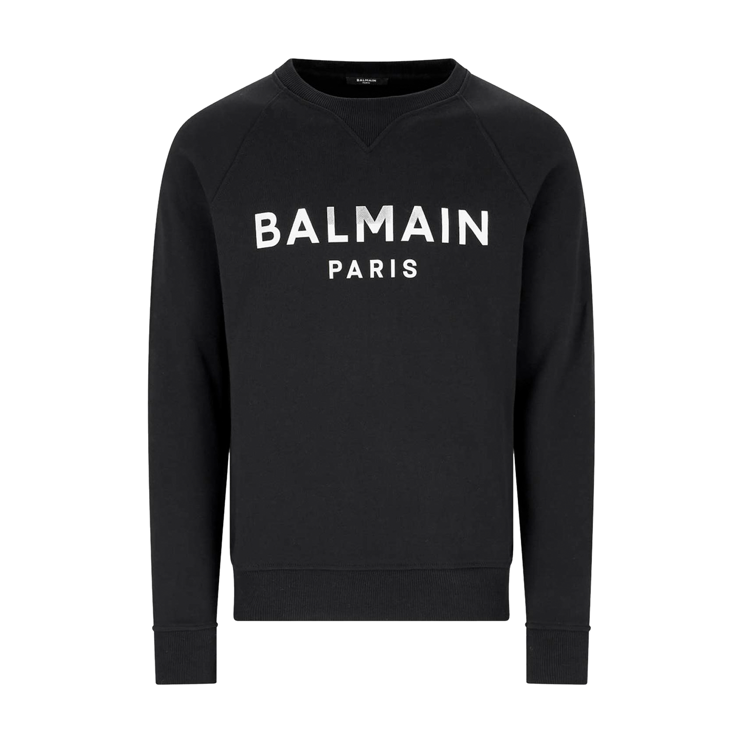 Buzo Negro Balmain Paris Silver Logo