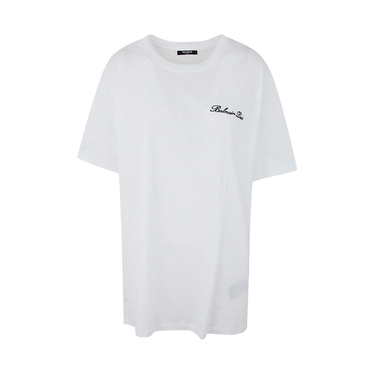 Camiseta Blanca Balmain Signature