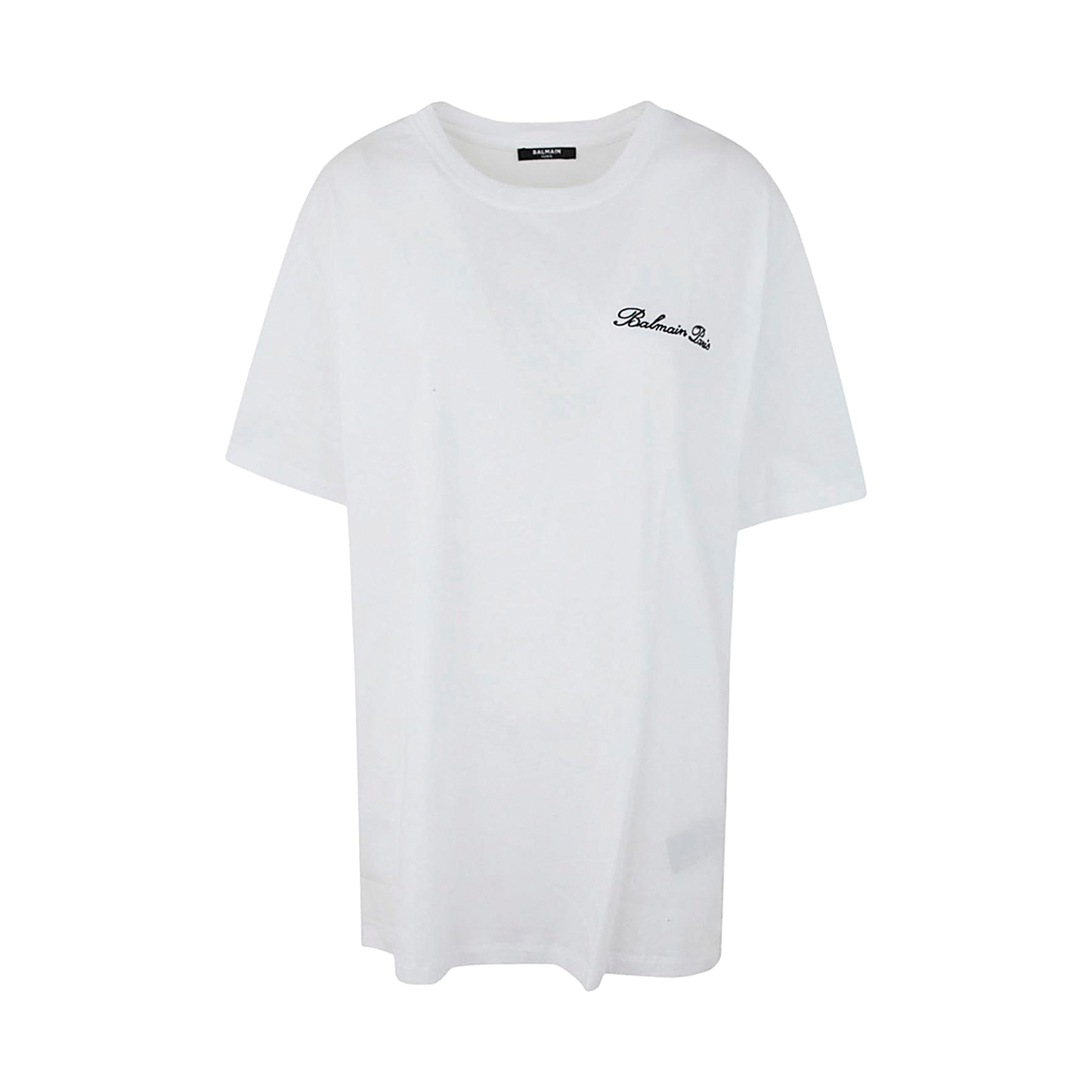 Camiseta Blanca Balmain Signature Embroidered