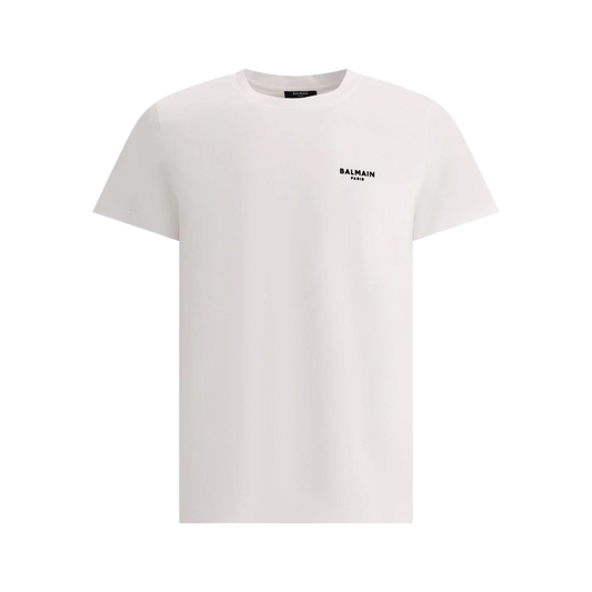 Camiseta Blanca Balmain Logo