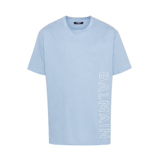 Camiseta Celeste Balmain Reflect Logo