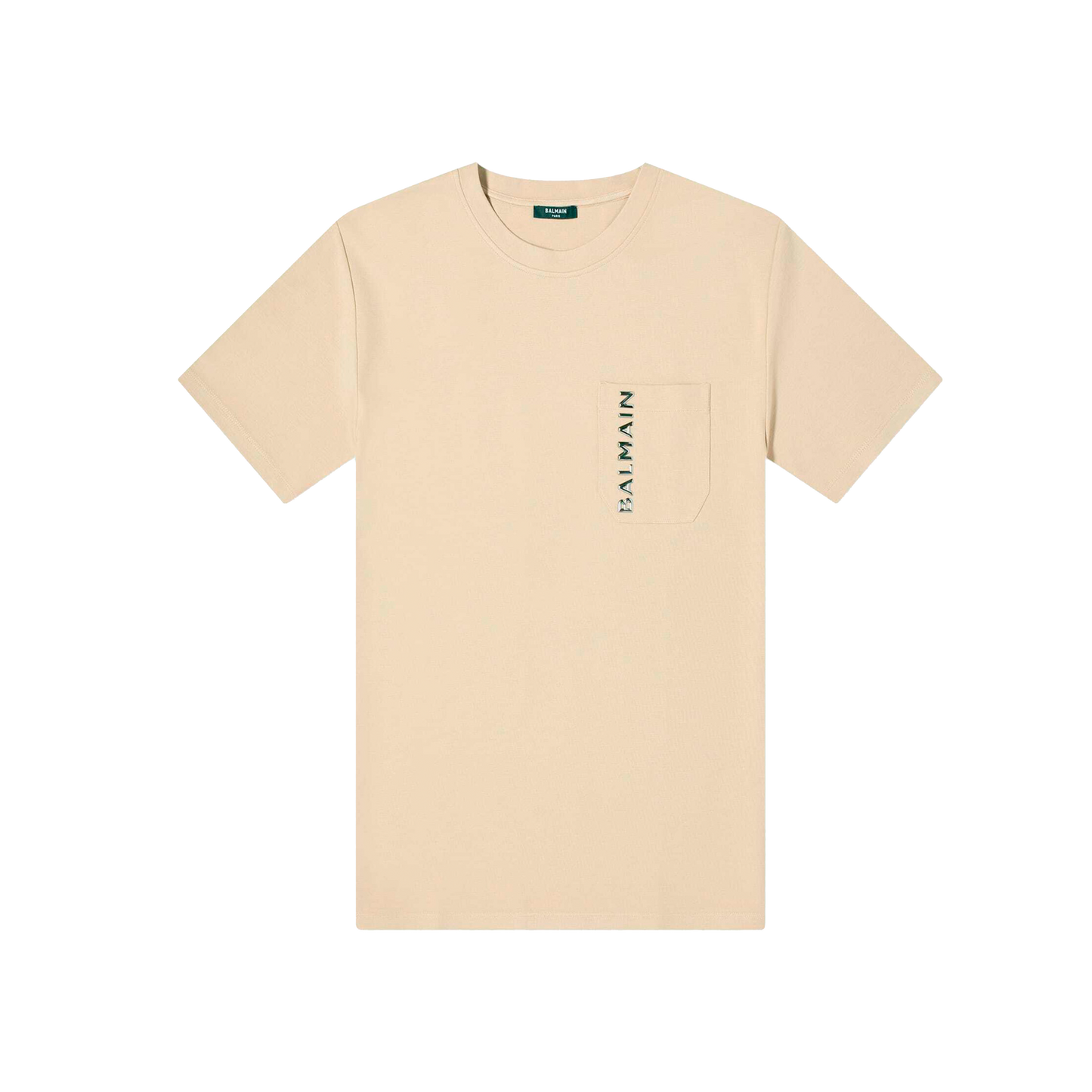 Camiseta Beige Balmain Laminato