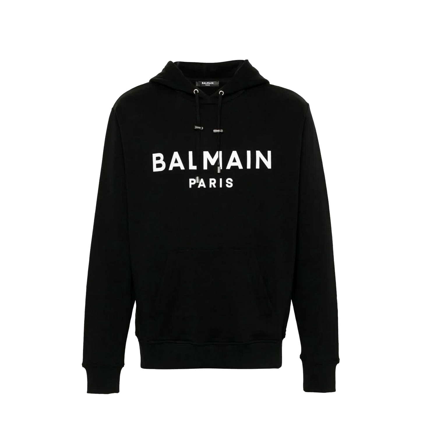 Buzo Negro Balmain Paris Logo