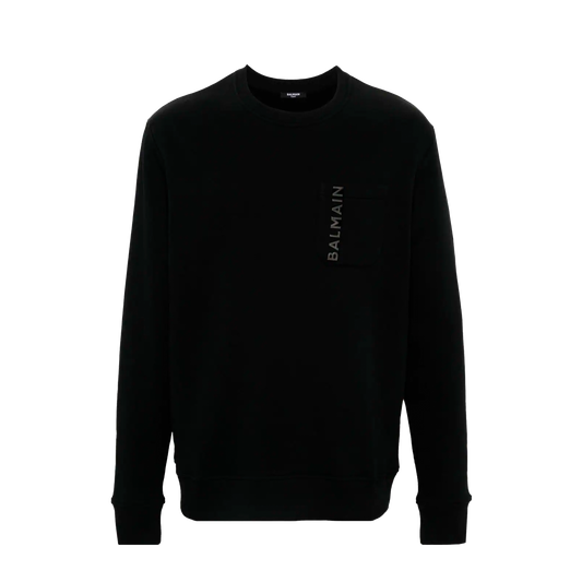 Buzo Negro Balmain Laminato