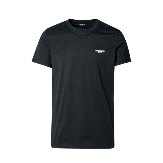 Camiseta Negra Balmain Logo