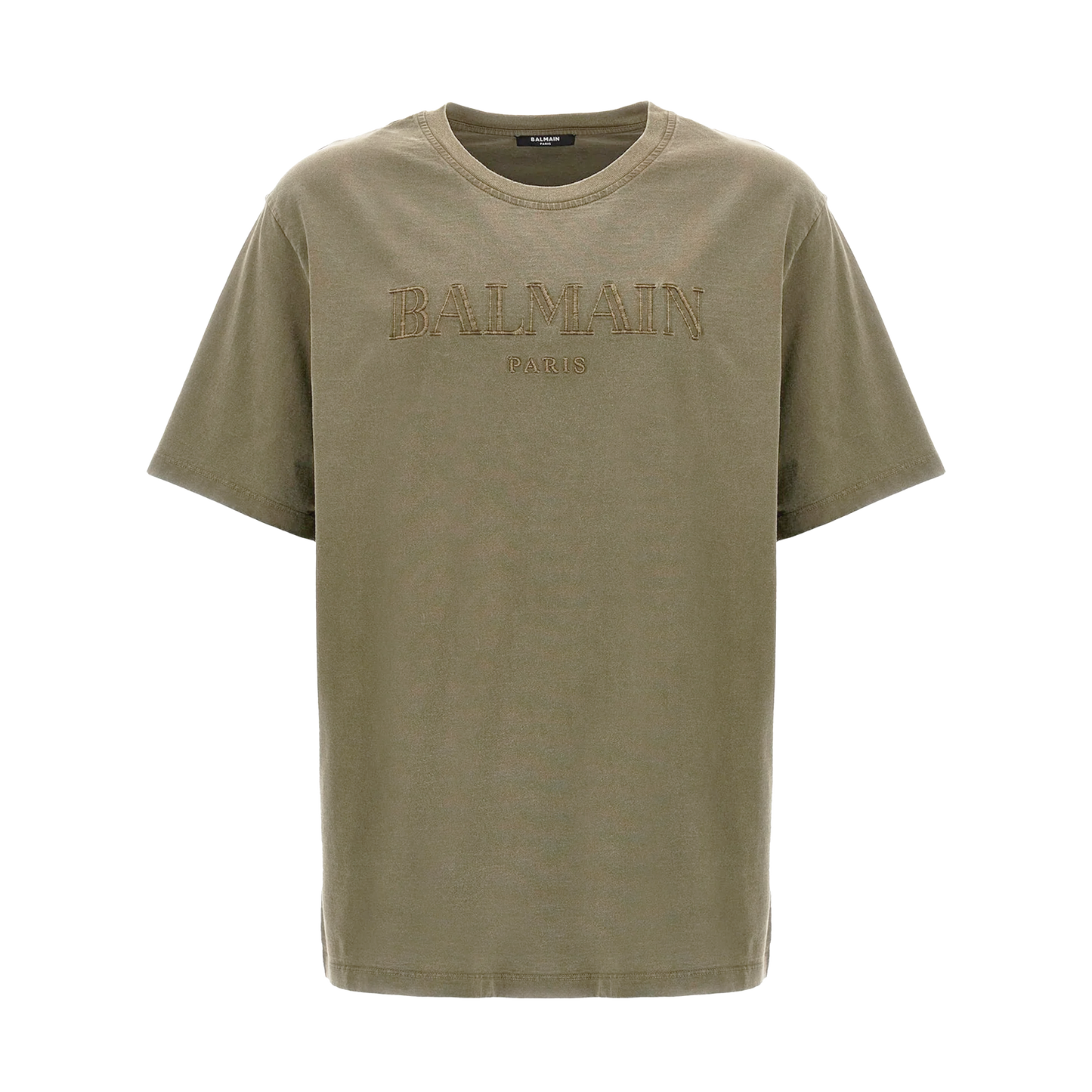 Camiseta Verde Balmain Paris Vintage