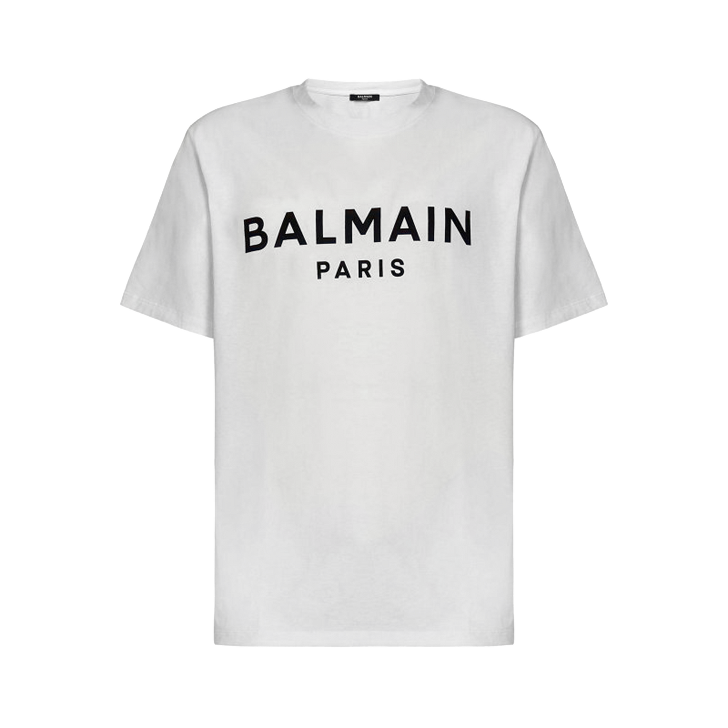 Camiseta Blanca Balmain Paris Logo