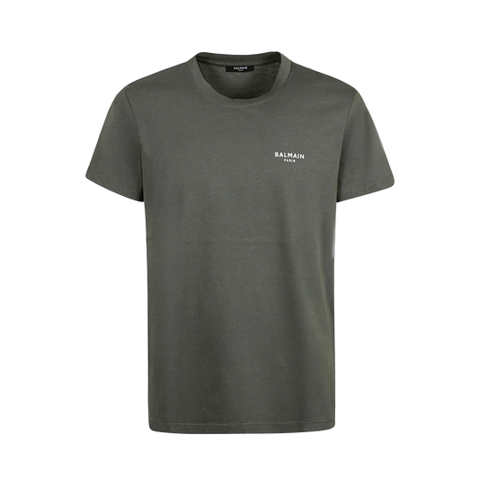 Camiseta Gris Balmain Logo