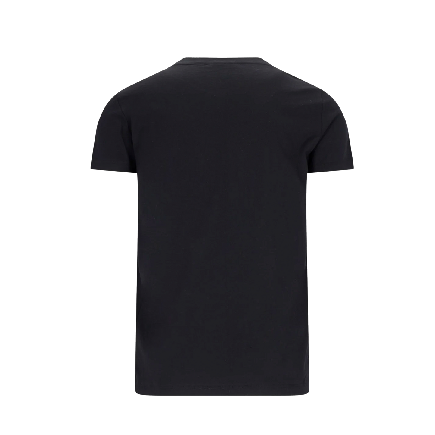 Camiseta Negra Balmain Silver Logo