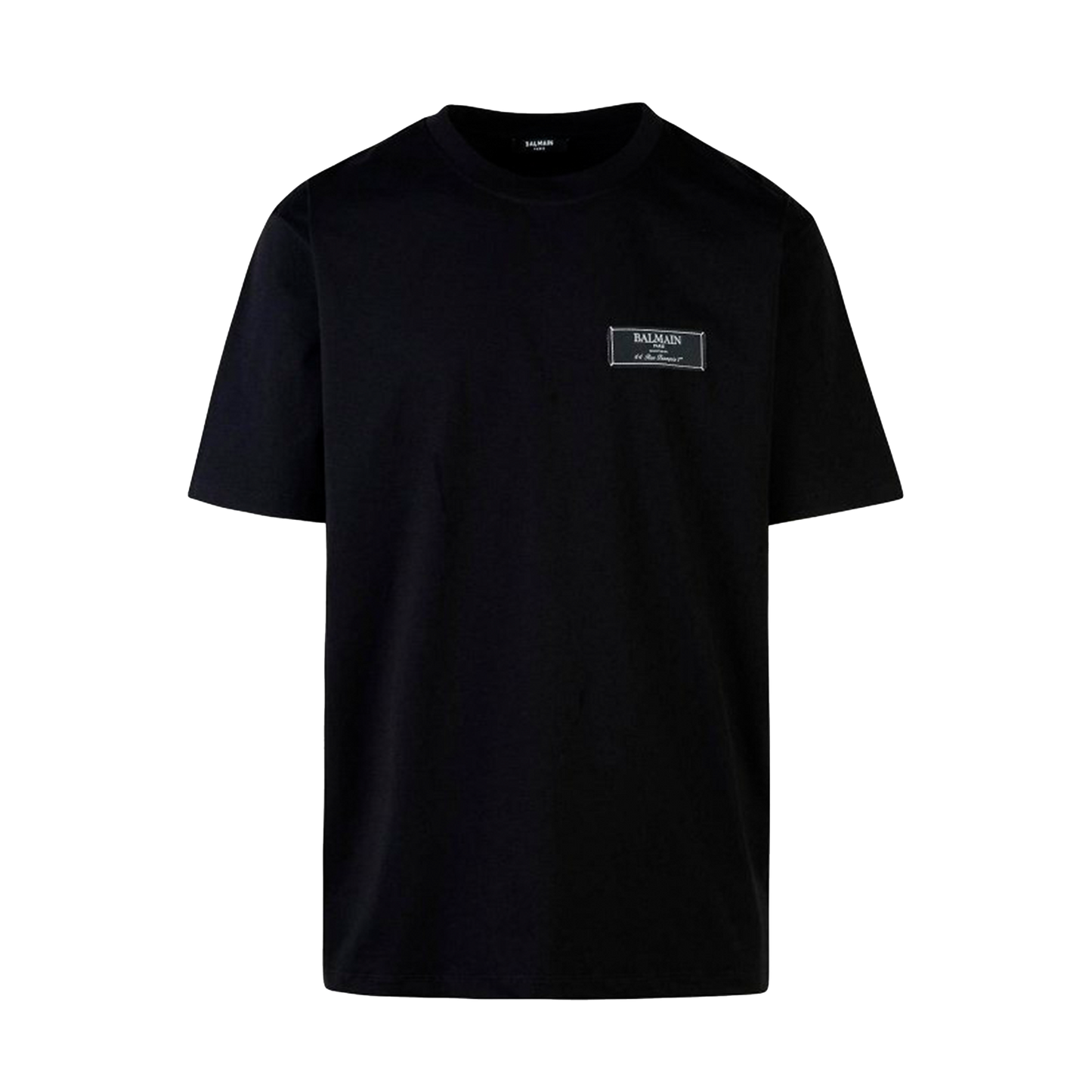 Camiseta Negra Balmain Label