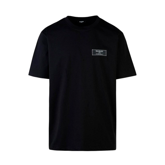Camiseta Negra Balmain Label