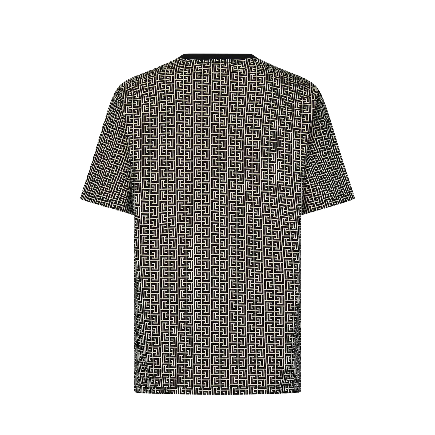 Camiseta Negra Balmain Monogram