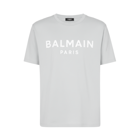 Camiseta Grey Balmain Paris Logo