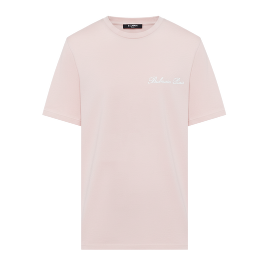 Camiseta Rosada Balmain Signature