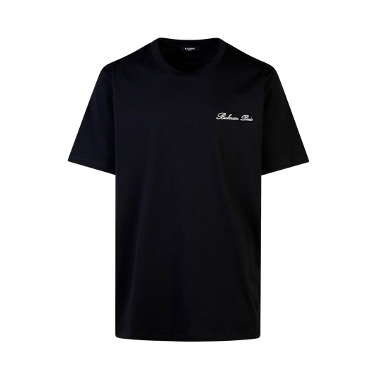 Camiseta Negra Balmain Signature