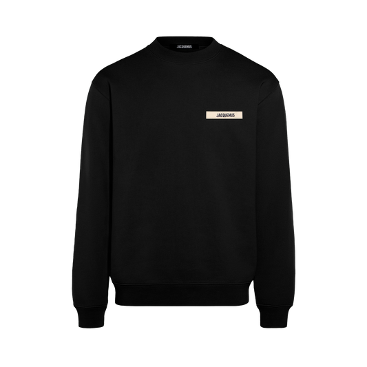 Buzo Negro Jacquemus Le Sweatshirt Gros Grain