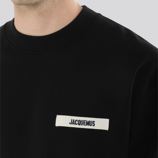 Buzo Negro Jacquemus Le Sweatshirt Gros Grain