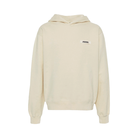 Buzo Tipo Hoddie Beige Jacquemus Le Hoodie Gros Grain