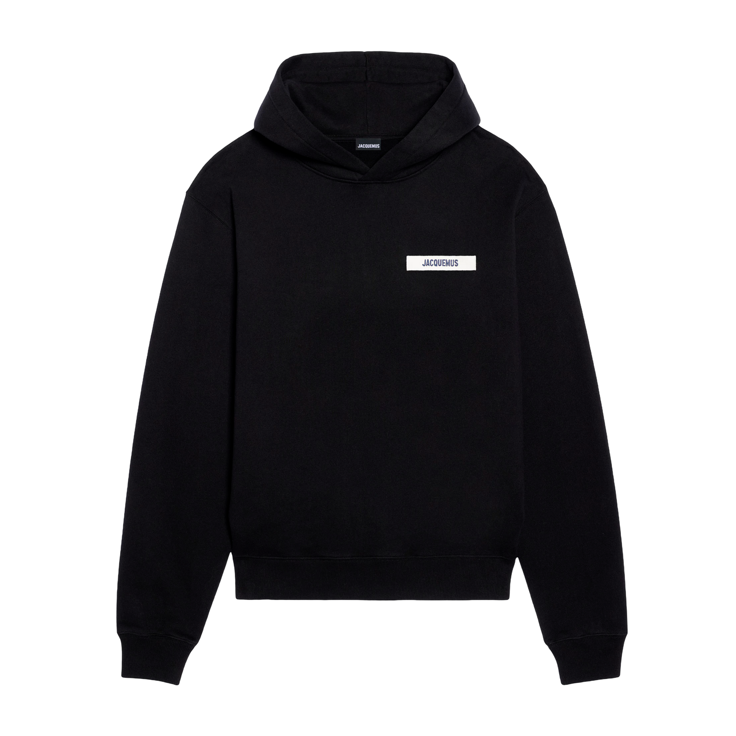 Buzo Tipo Hoddie Negro Jacquemus Le Hoodie Gros Grain