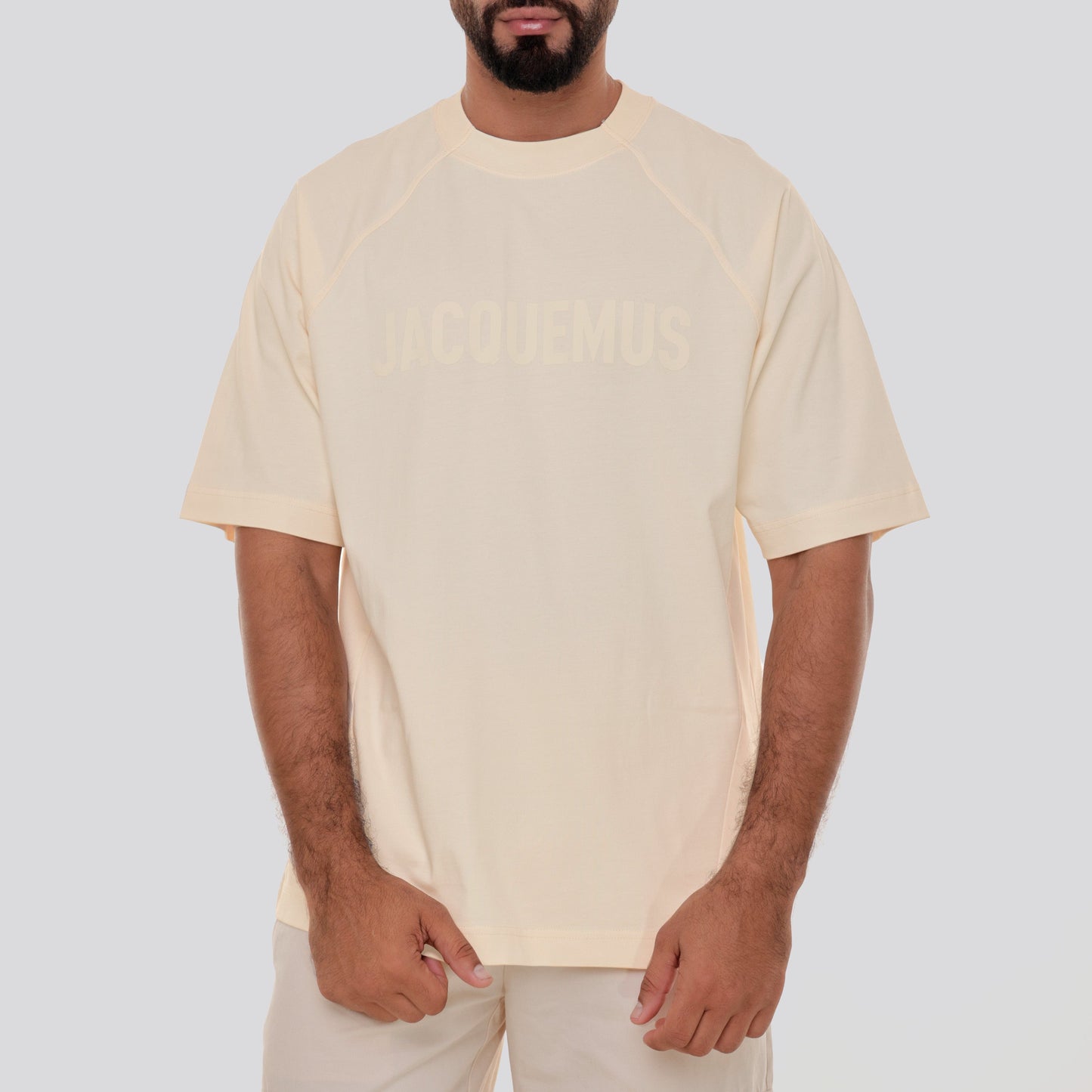 Camiseta Beige Jacquemus Le Tshirt Typo