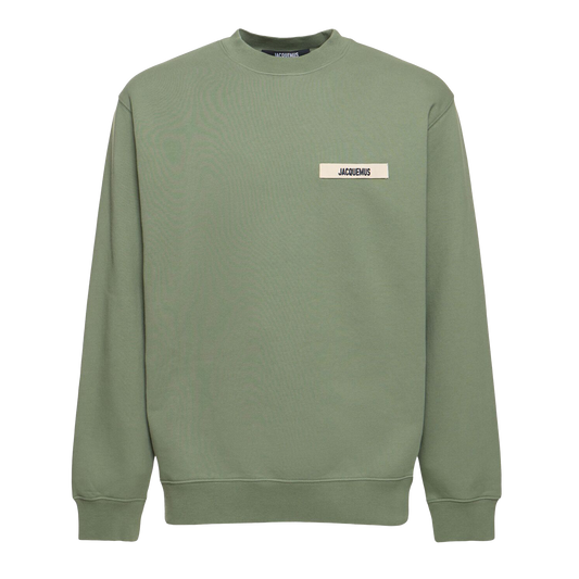 Buzo Verde Jacquemus Le Sweatshirt Gros Grain