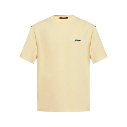Camiseta Crema Jacquemus Le Tshirt Gros Grain