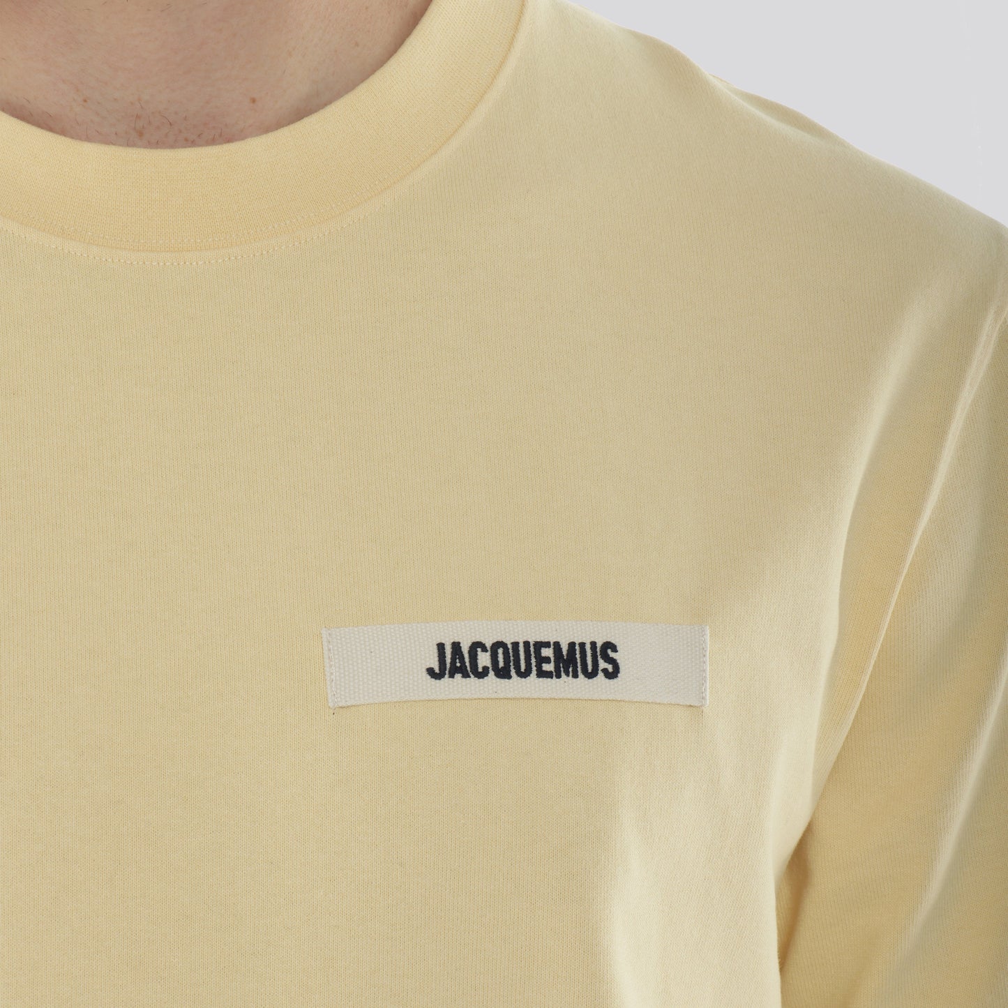 Camiseta Crema Jacquemus Le Tshirt Gros Grain
