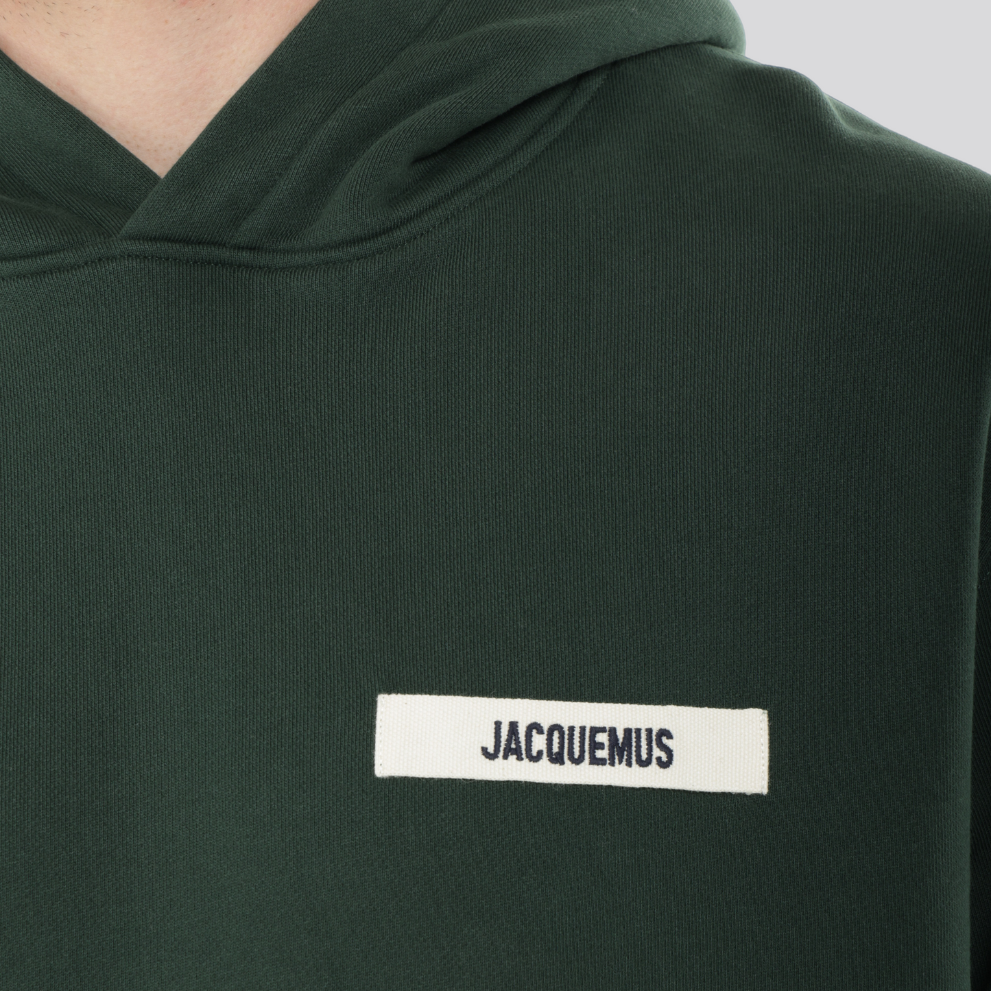 Buzo Tipo Hoodie Verde Jacquemus Le Hoodie Gros Grain