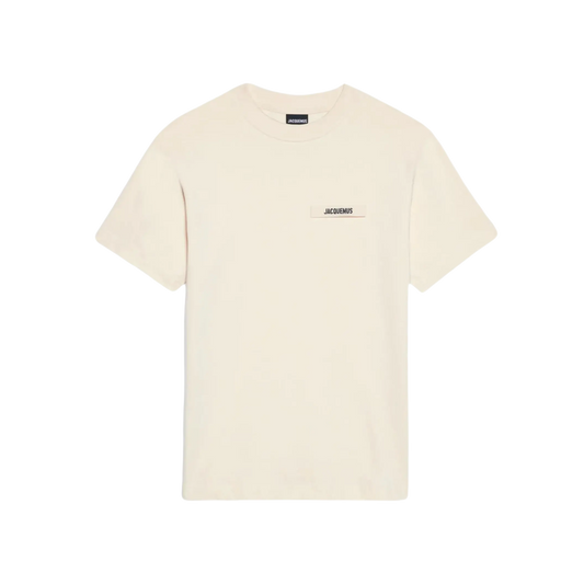 Camiseta Beige Jacquemus Le Tshirt Gros Grain
