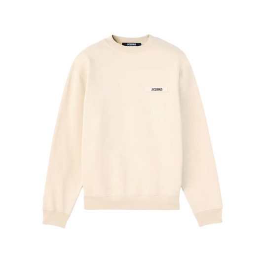 Camiseta Beige Jacquemus Le Tshirt Gros Grain Long Sleeves