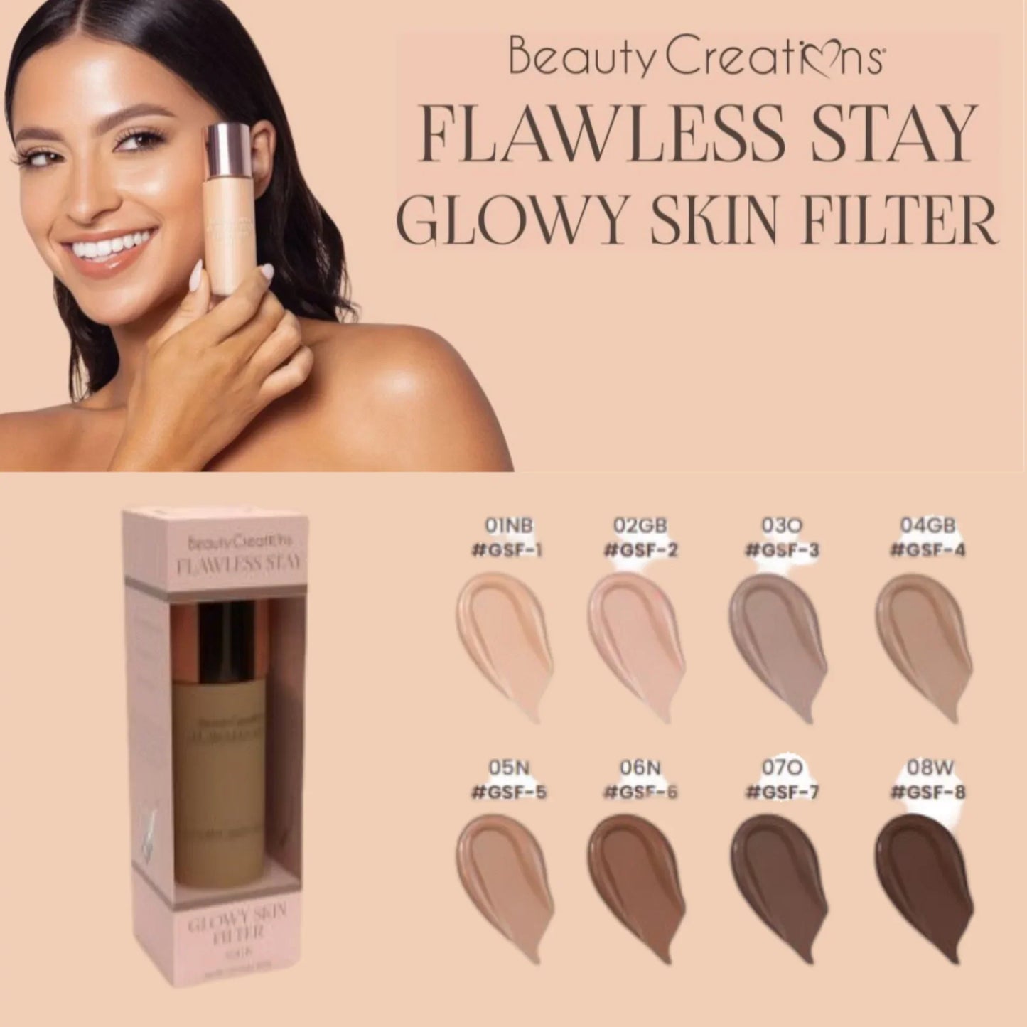 Beauty Creations - FLAWLESS STAY GLOWY SKIN FILTER