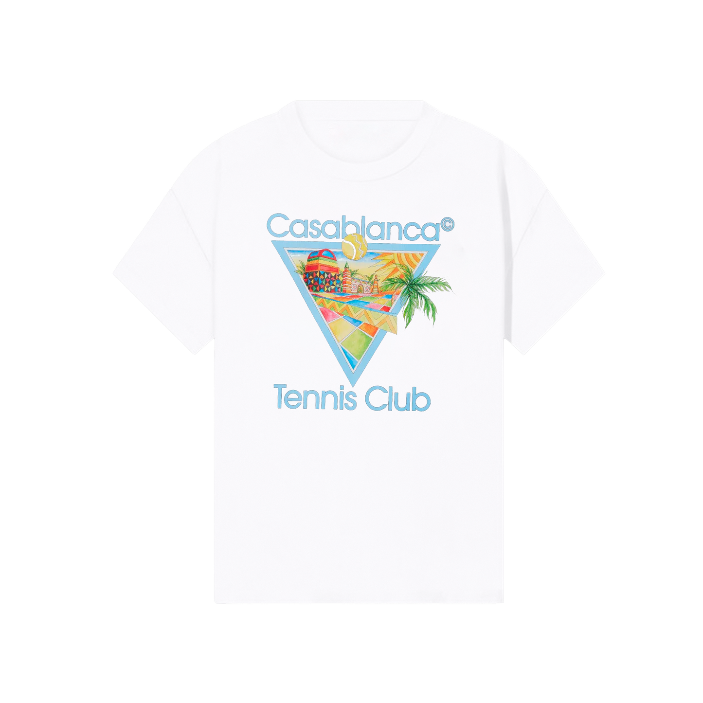 Camiseta Blanca Casablanca Afro Cubism Tennis Club