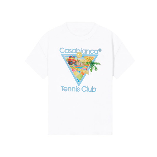 Camiseta Blanca Casablanca Afro Cubism Tennis Club