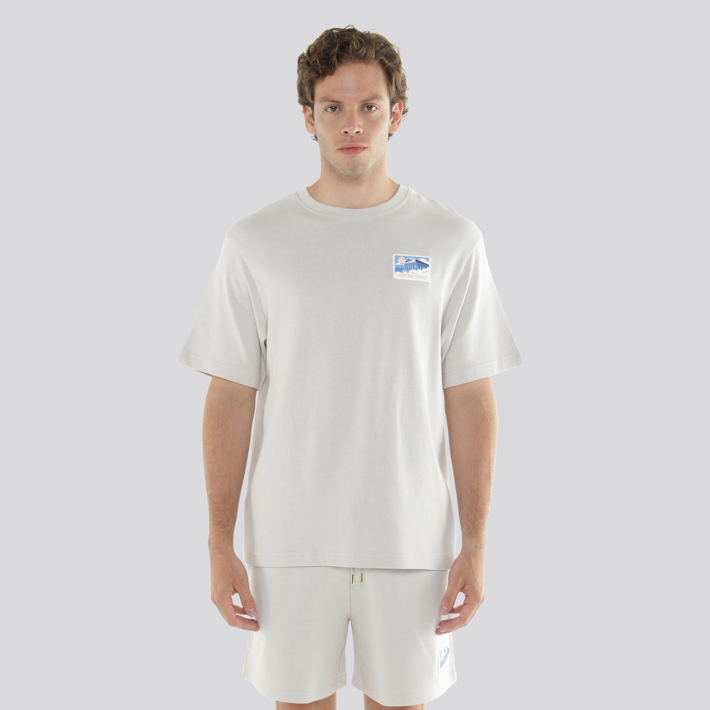 Camiseta Gris Casablanca Greek Temple
