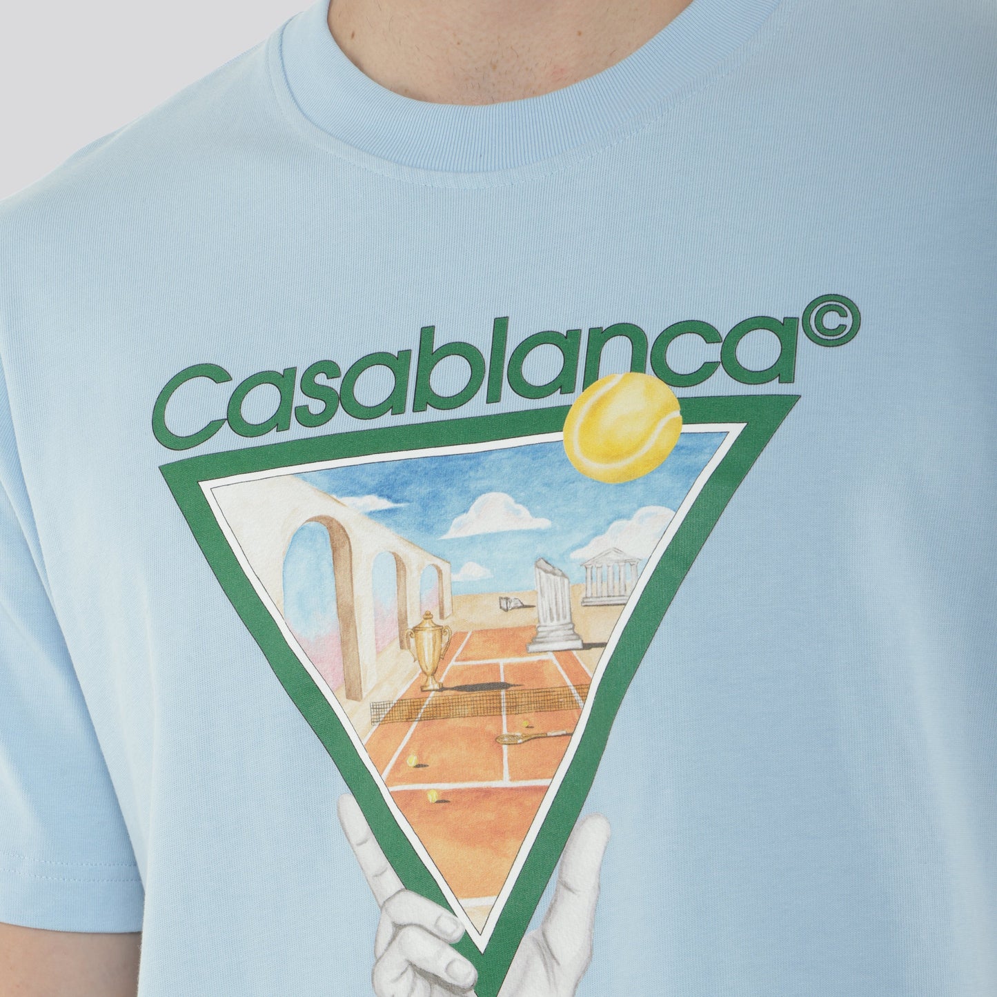 Camiseta Azul Casablanca Metaphysical Tennis Icon
