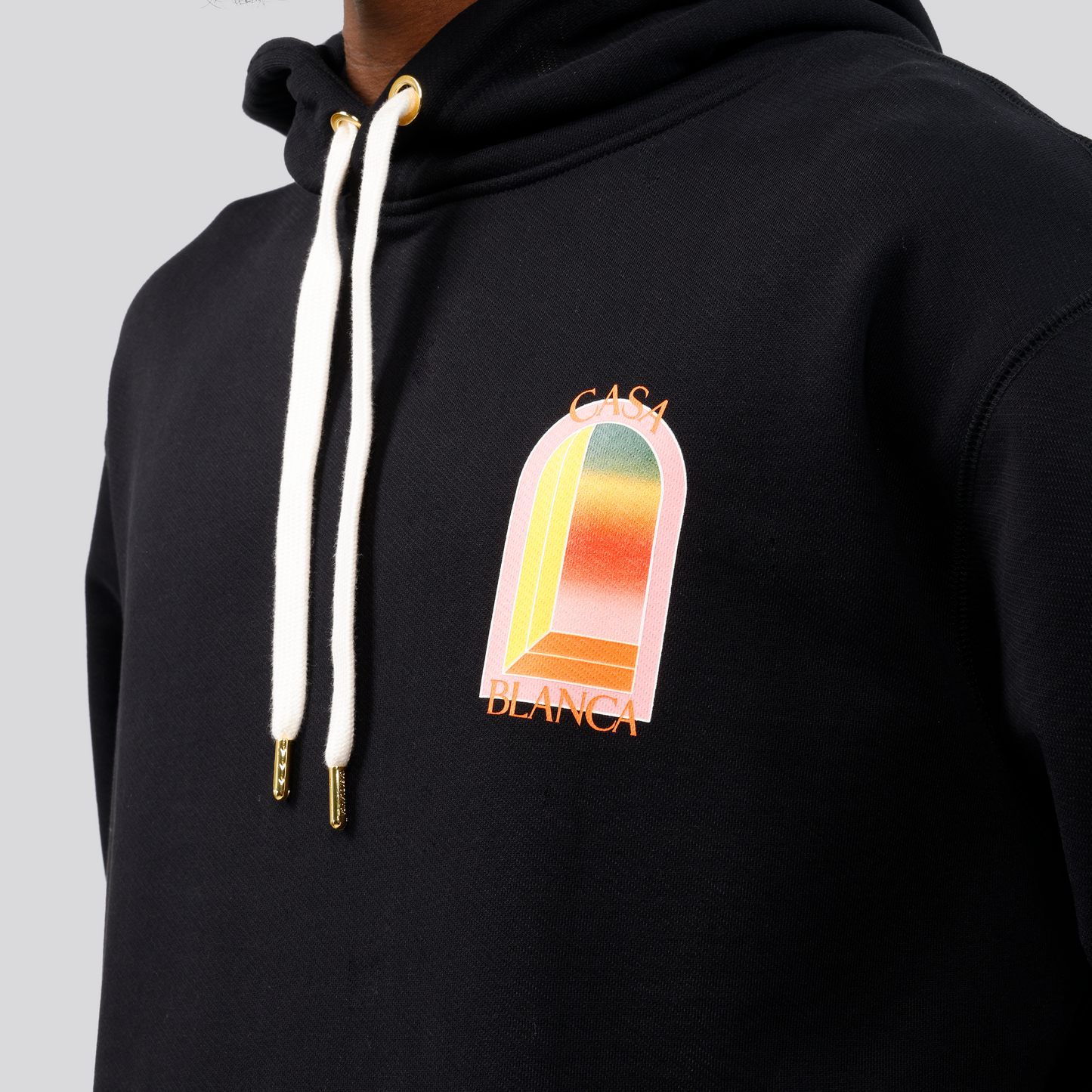Buzo Tipo Hoodie Negro Casablanca L'Arche