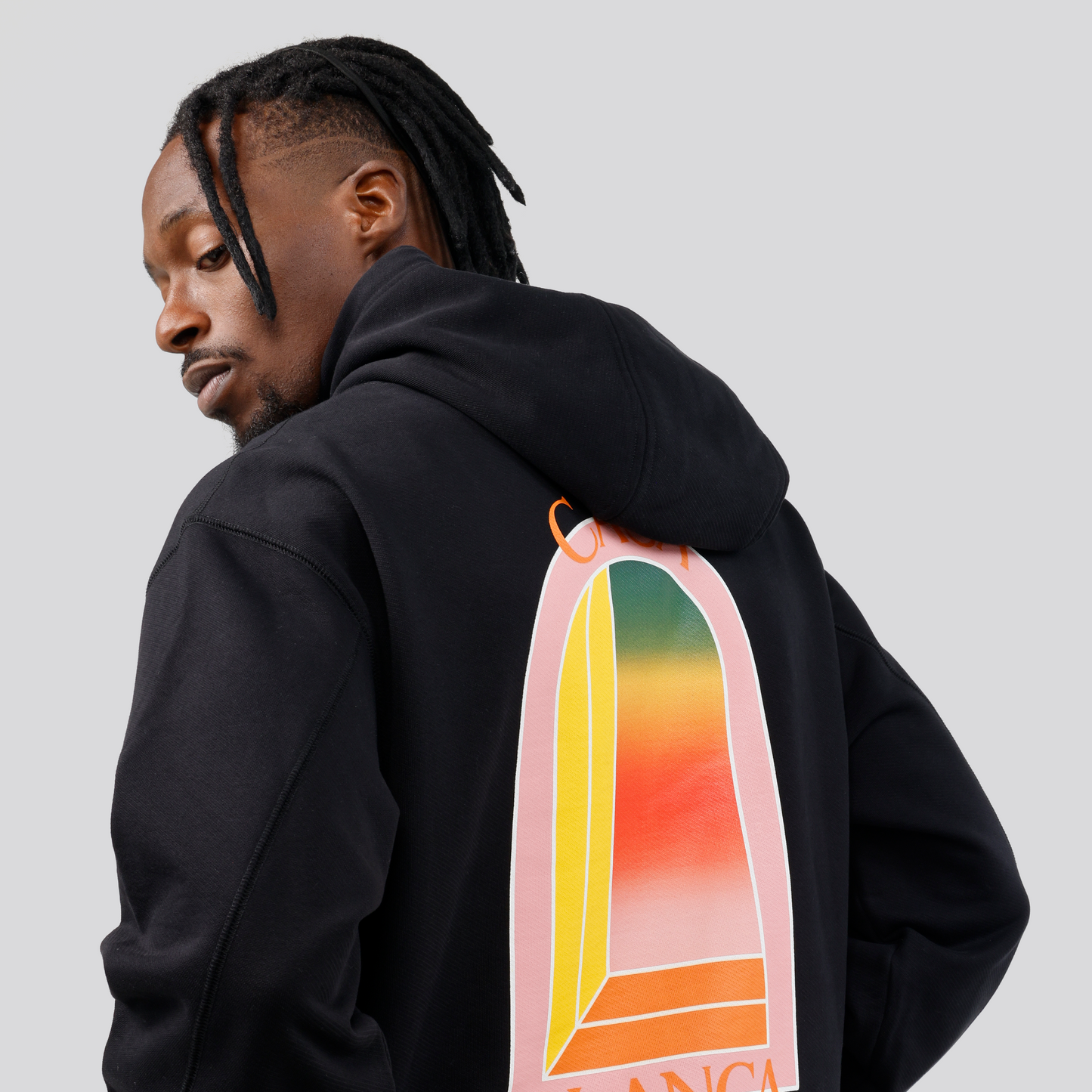 Buzo Tipo Hoodie Negro Casablanca L'Arche