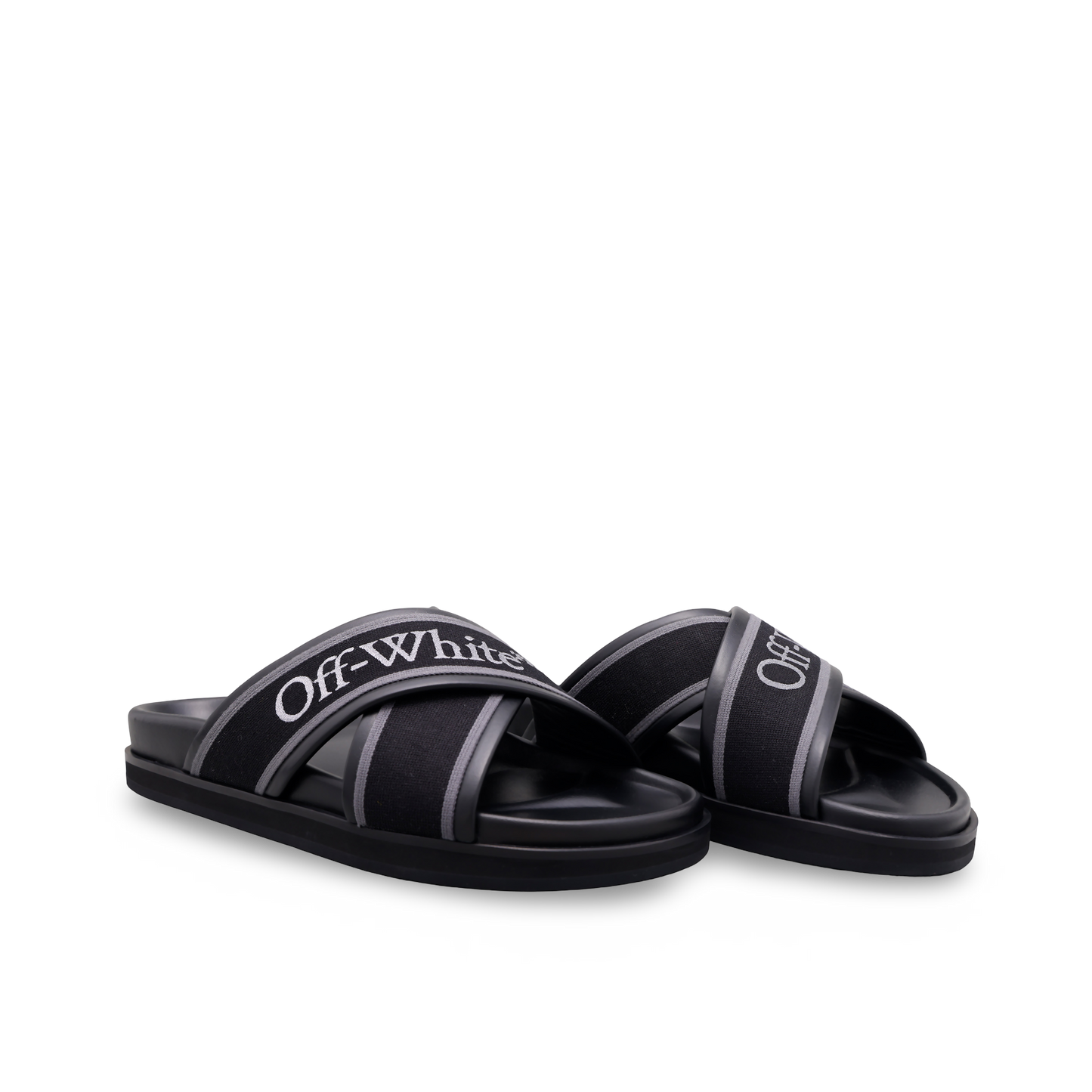 Sandalias Negras Off-White Cloud Criss Cross