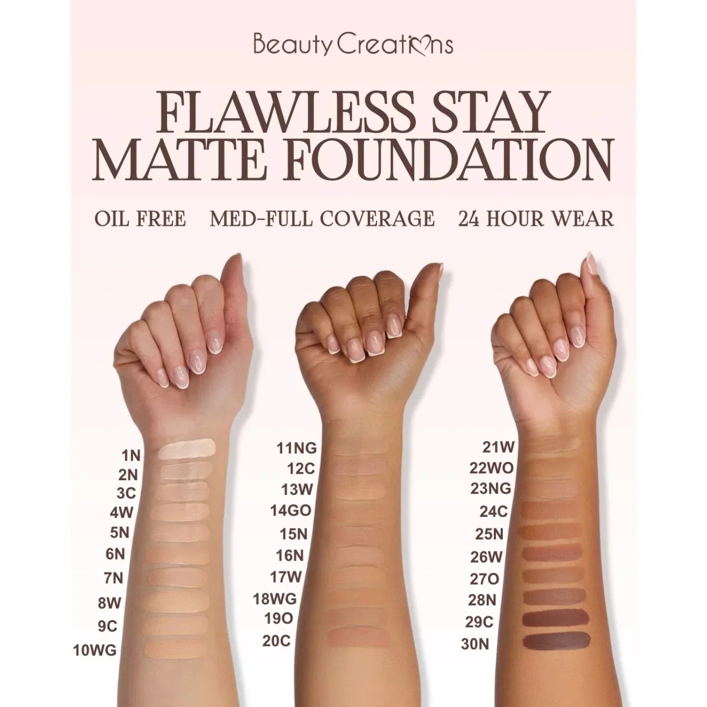 Beauty Creations - Base Flawless Stay Matte Foundation